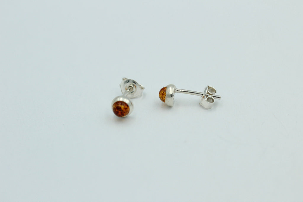 bruaner Bernsteinohrstecker 925 Silber Bernstein Ohrschmuck top Unisex