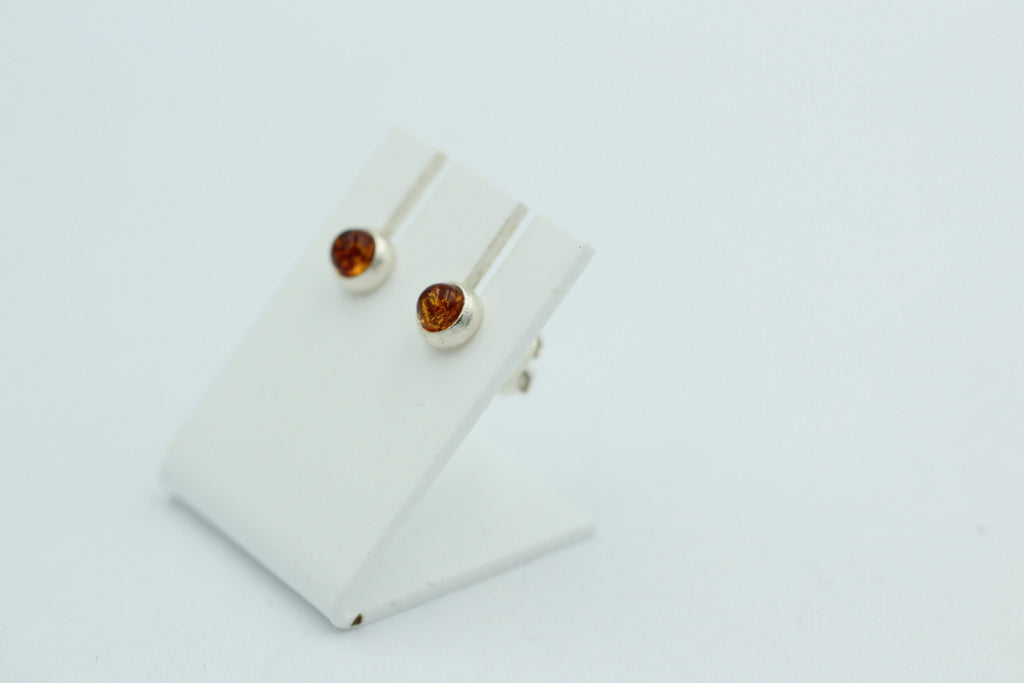 bruaner Bernsteinohrstecker 925 Silber Bernstein Ohrschmuck top Unisex