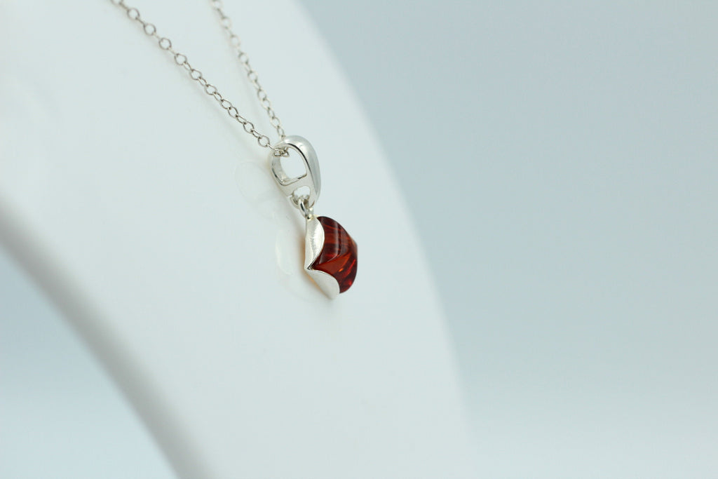 Anhänger Bernstein 925 Silber Collier Kette Bernsteinanhänger Top Edel