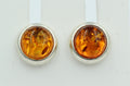 Edle goldbraune Bernstein Ohrstecker 925 Silber Ohrschmuck Bernstein aus Letland
