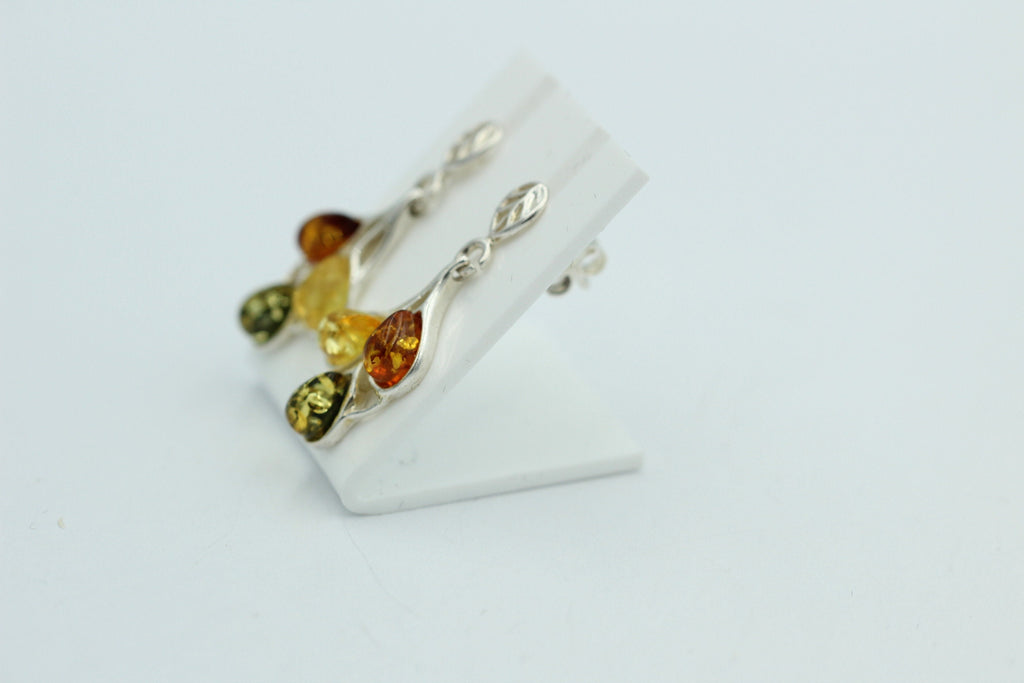 Edler Bernstein Ohrschmuck 925 Silber Ohrhänger Bernstein aus Litauen Top Edel
