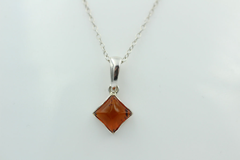Anhänger Bernstein 925 Silber Collier Kette Bernsteinanhänger Top Edel
