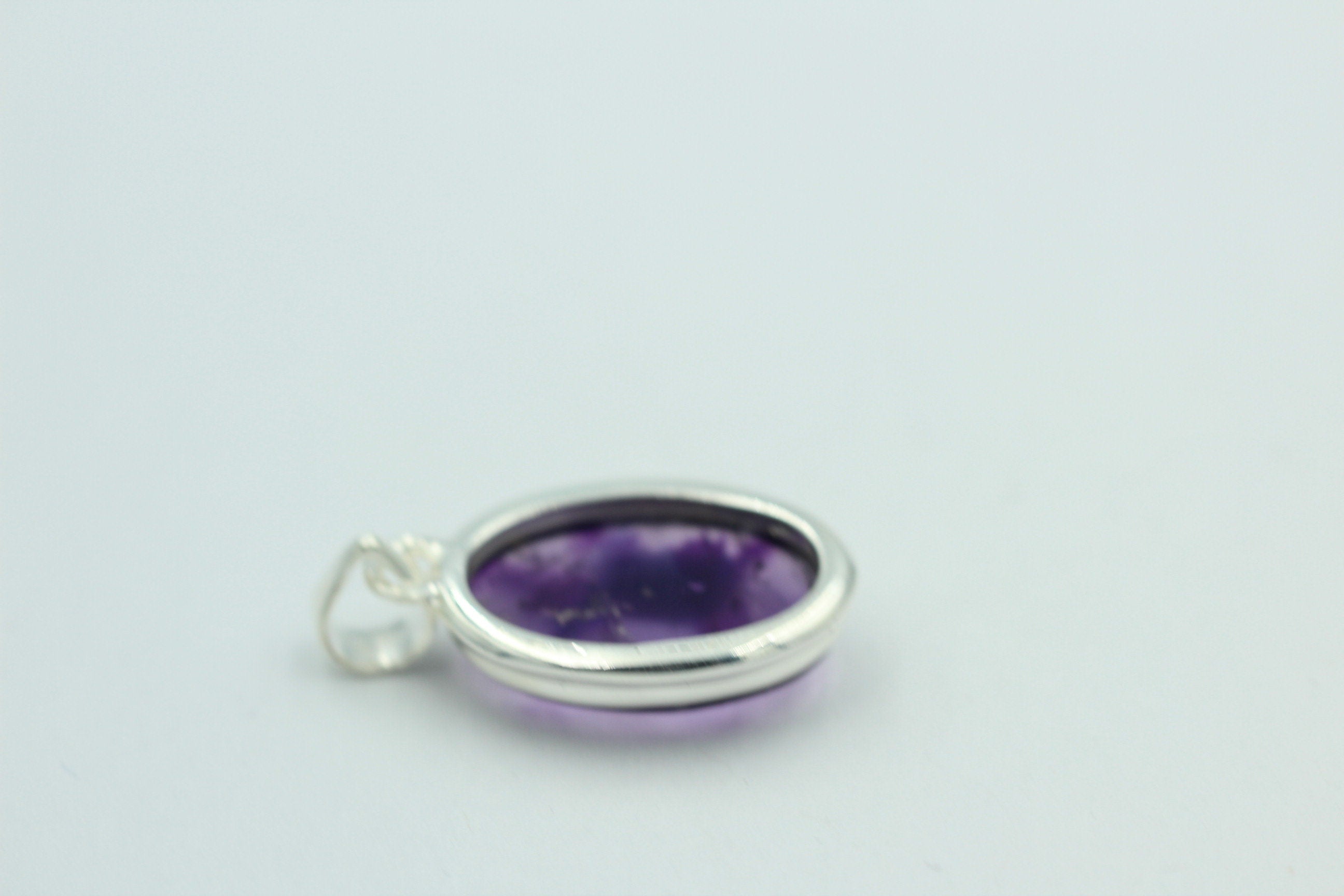 Edler 15,2 Carat Stern Amethyst Anhanger 925 Silber Collier Kette Top Edel
