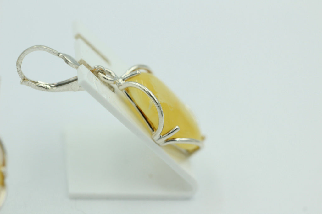 Edle Design Bernstein Ohrhänger 925 Silber Bernstein Letland Ohrschmuck Brisur