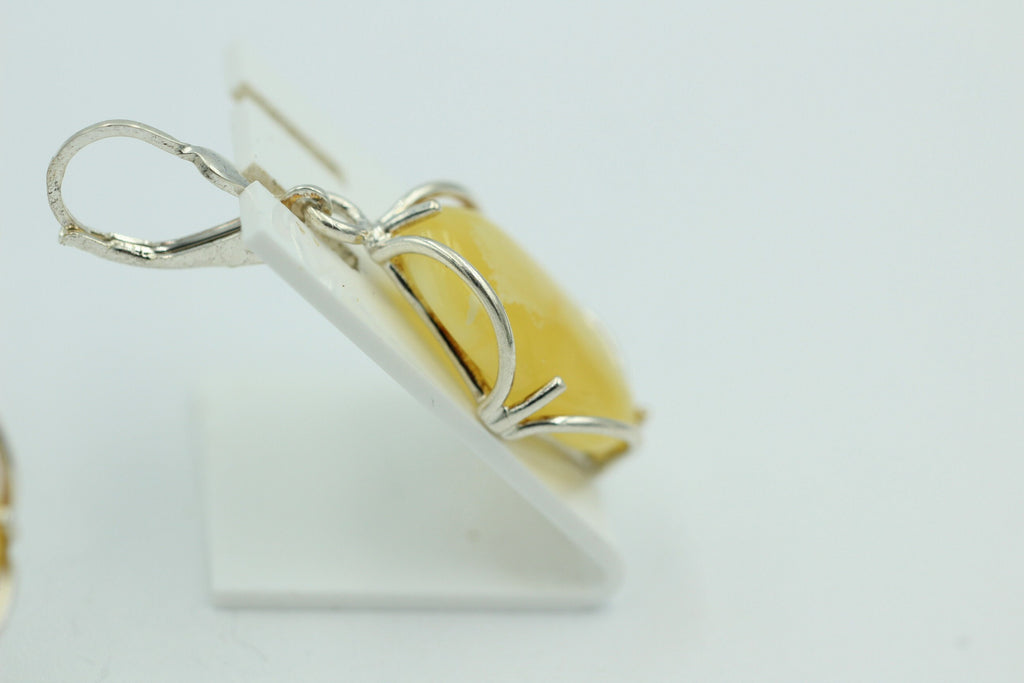 Edle Design Bernstein Ohrhänger 925 Silber Bernstein Letland Ohrschmuck Brisur