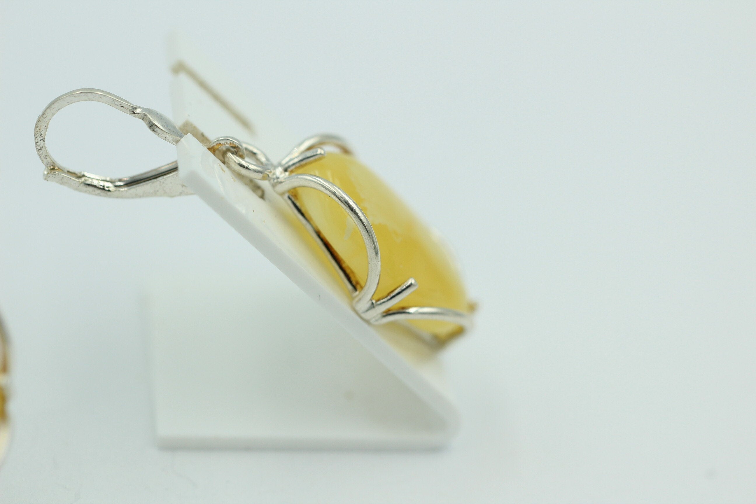 Edle Design Bernstein Ohrhänger 925 Silber Bernstein Letland Ohrschmuck Brisur