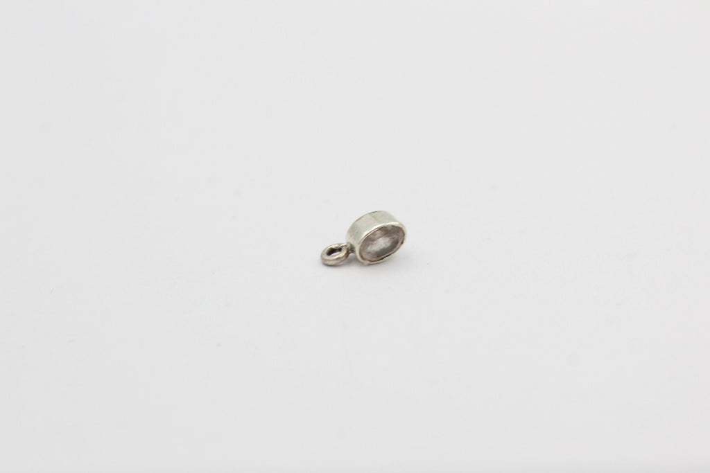0,27 Carat Rosenquarz5 x 3 mm Anhänger zum Bastel Armband Ohrsthänger Anhänger