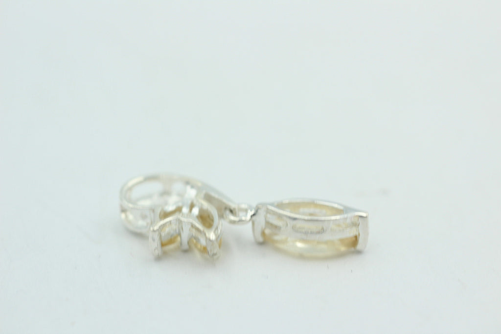 Edler 1,1 Carat Citrin Design Anhänger 925 Silber Collier Kette gelber Edelstein