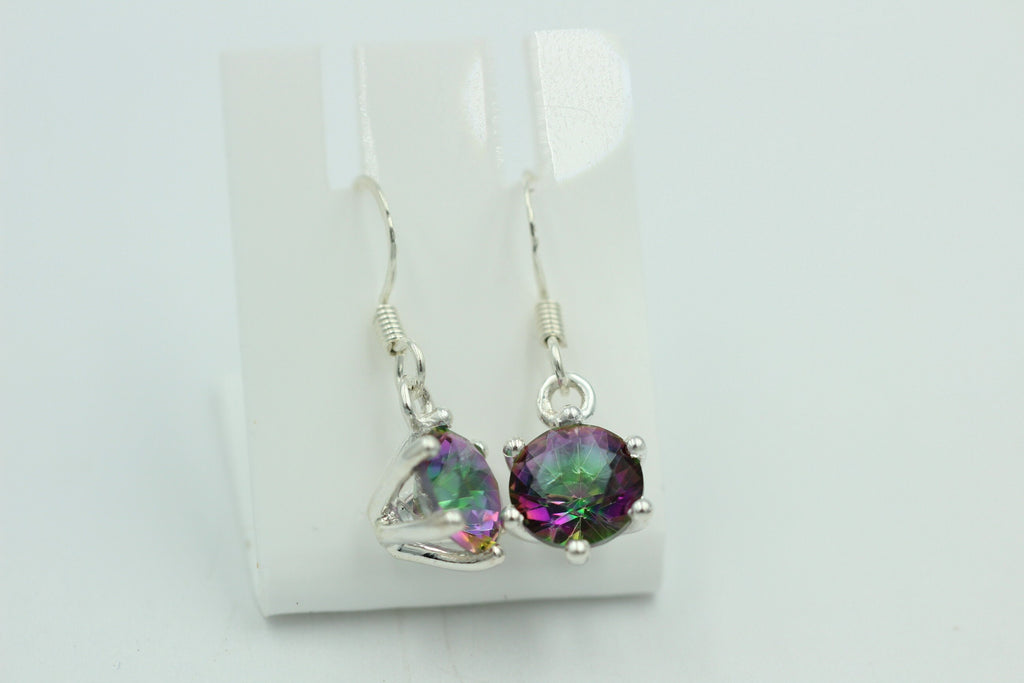 Edle 5,54 Carat Mystic Topas Ohrhänger 925 Silber mystischer topas Top Edel