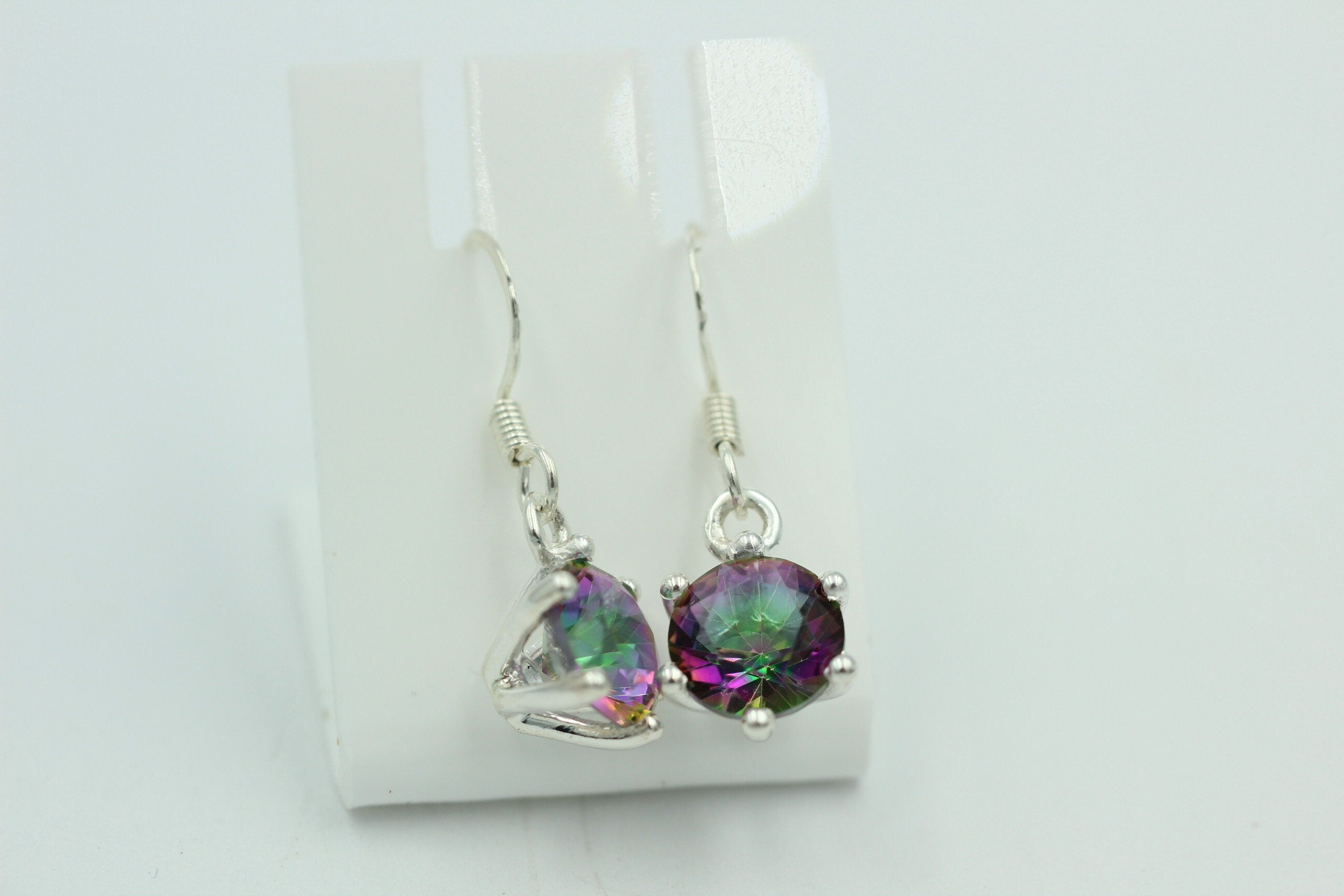 Edle 5,54 Carat Mystic Topas Ohrhänger 925 Silber mystischer topas Top Edel