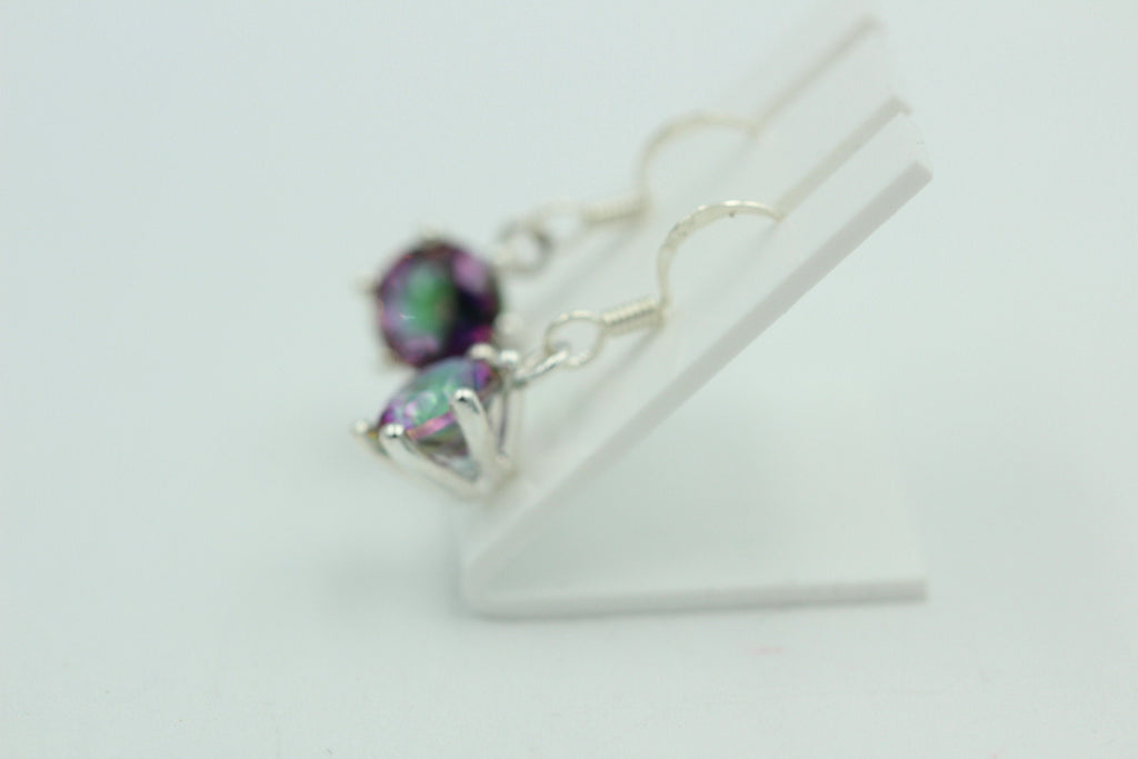 Edle 5,54 Carat Mystic Topas Ohrhänger 925 Silber mystischer topas Top Edel