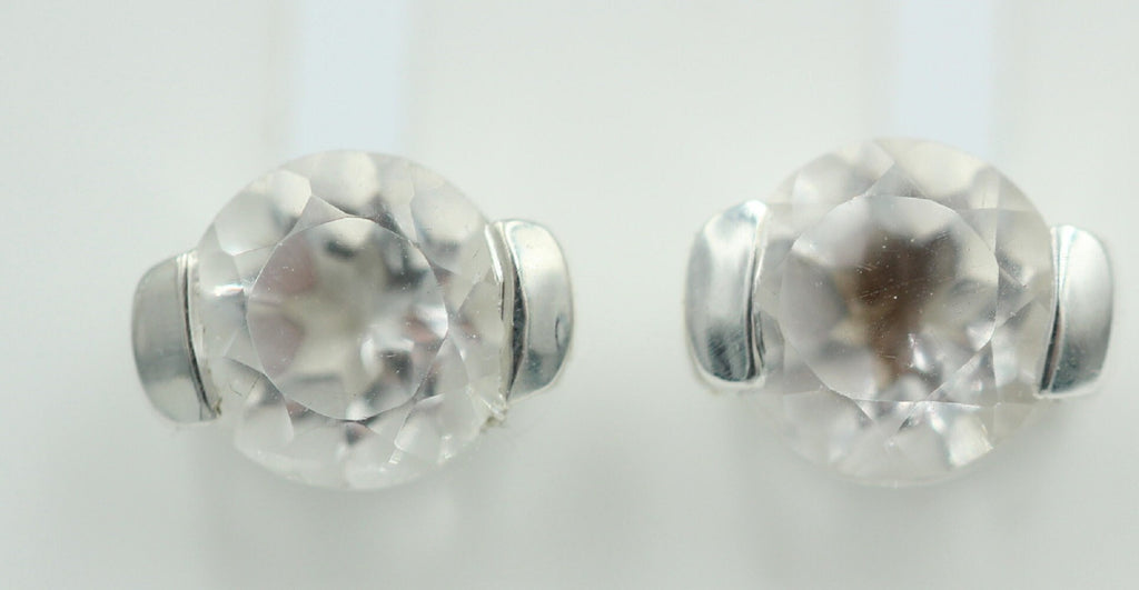 Edler 1,3 Carat Bergkristall Ohrstecker wunderbarer Edelstein Ohrschmucki to