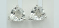 Edle 2,7 Carat Bergkristall Ohrstecker 925 Silber Ohrring Bergkristallschmuck