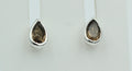 0,33 Carat Rauchquarz Ohrstecker 925 Silber Rauchquarzschmuck Unisex Top Edel