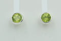 0,48 Carat Peridot Ohrstecker 925 Silber Olivin Peridot Ohrstecker