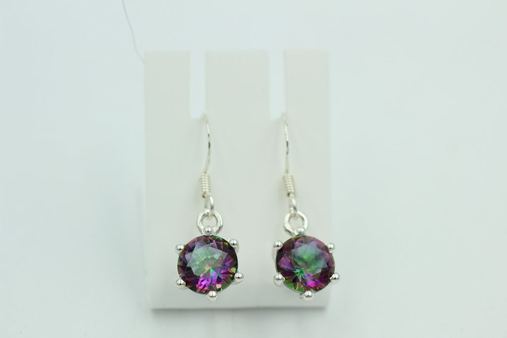 Edle 5,54 Carat Mystic Topas Ohrhänger 925 Silber mystischer topas Top Edel