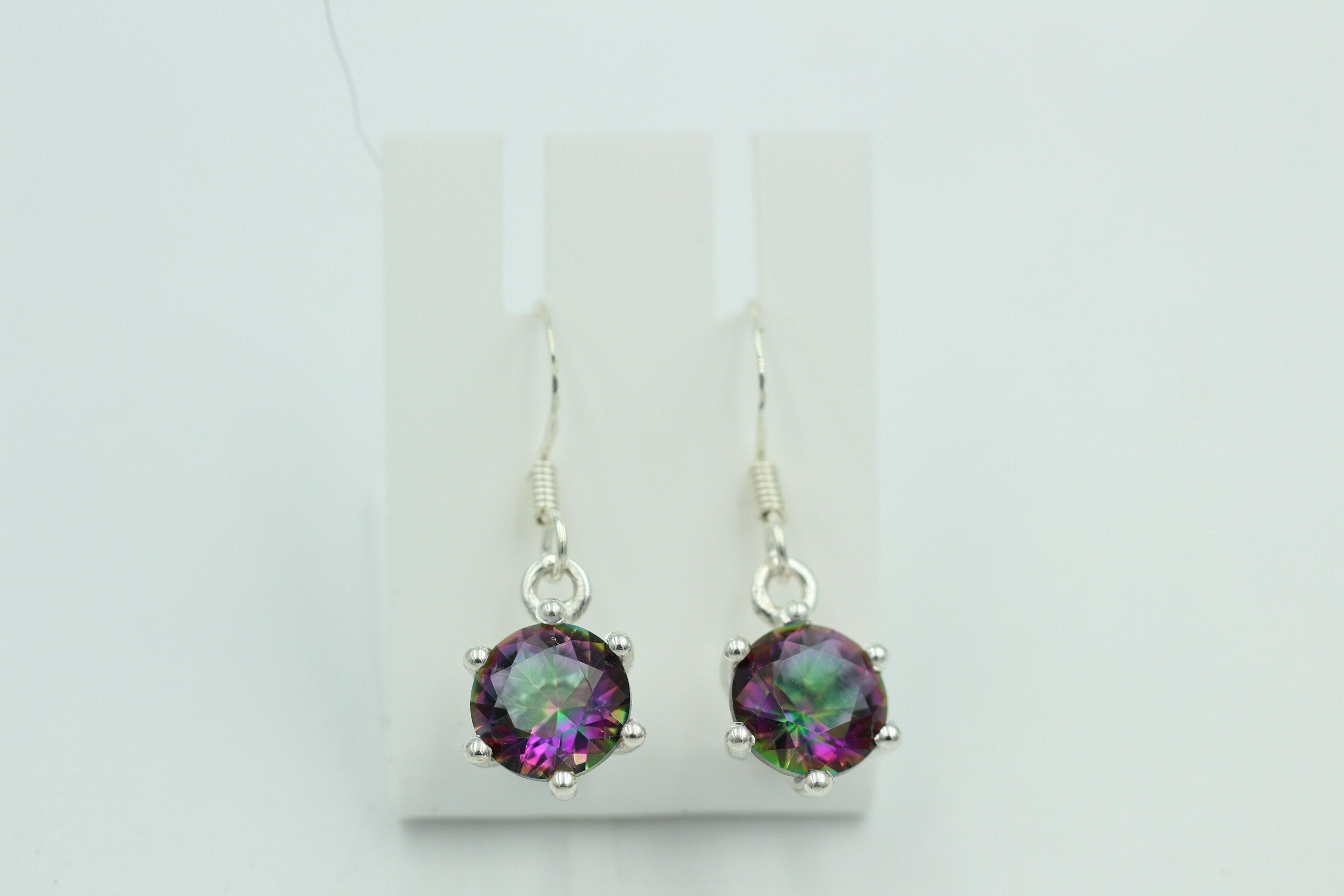 Edle 5,54 Carat Mystic Topas Ohrhänger 925 Silber mystischer topas Top Edel
