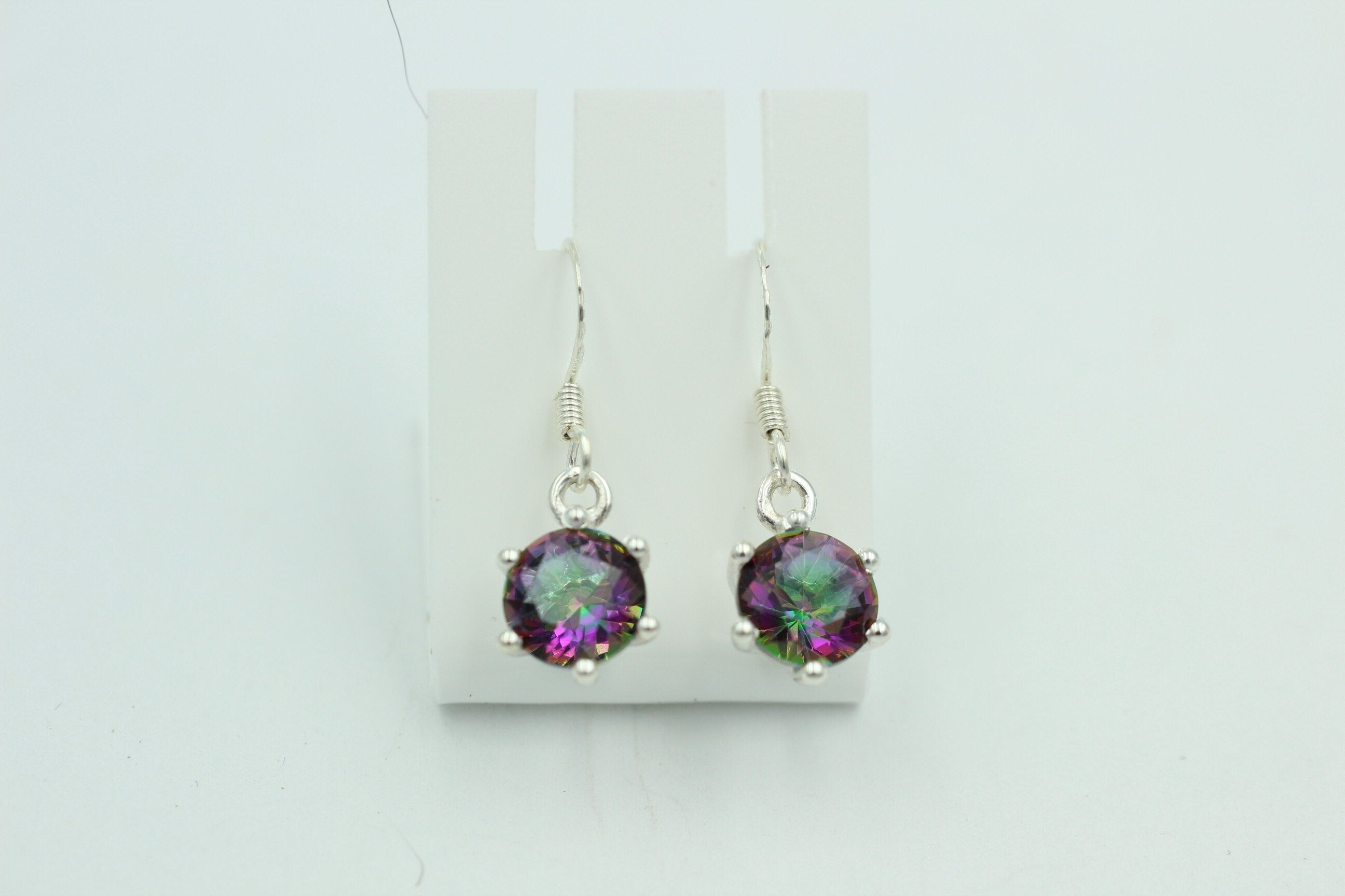Edle 5,54 Carat Mystic Topas Ohrhänger 925 Silber mystischer topas Top Edel