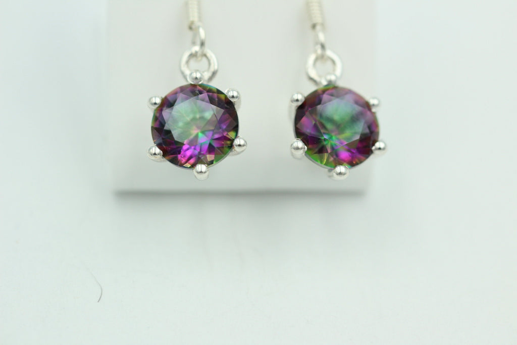 Edle 5,54 Carat Mystic Topas Ohrhänger 925 Silber mystischer topas Top Edel