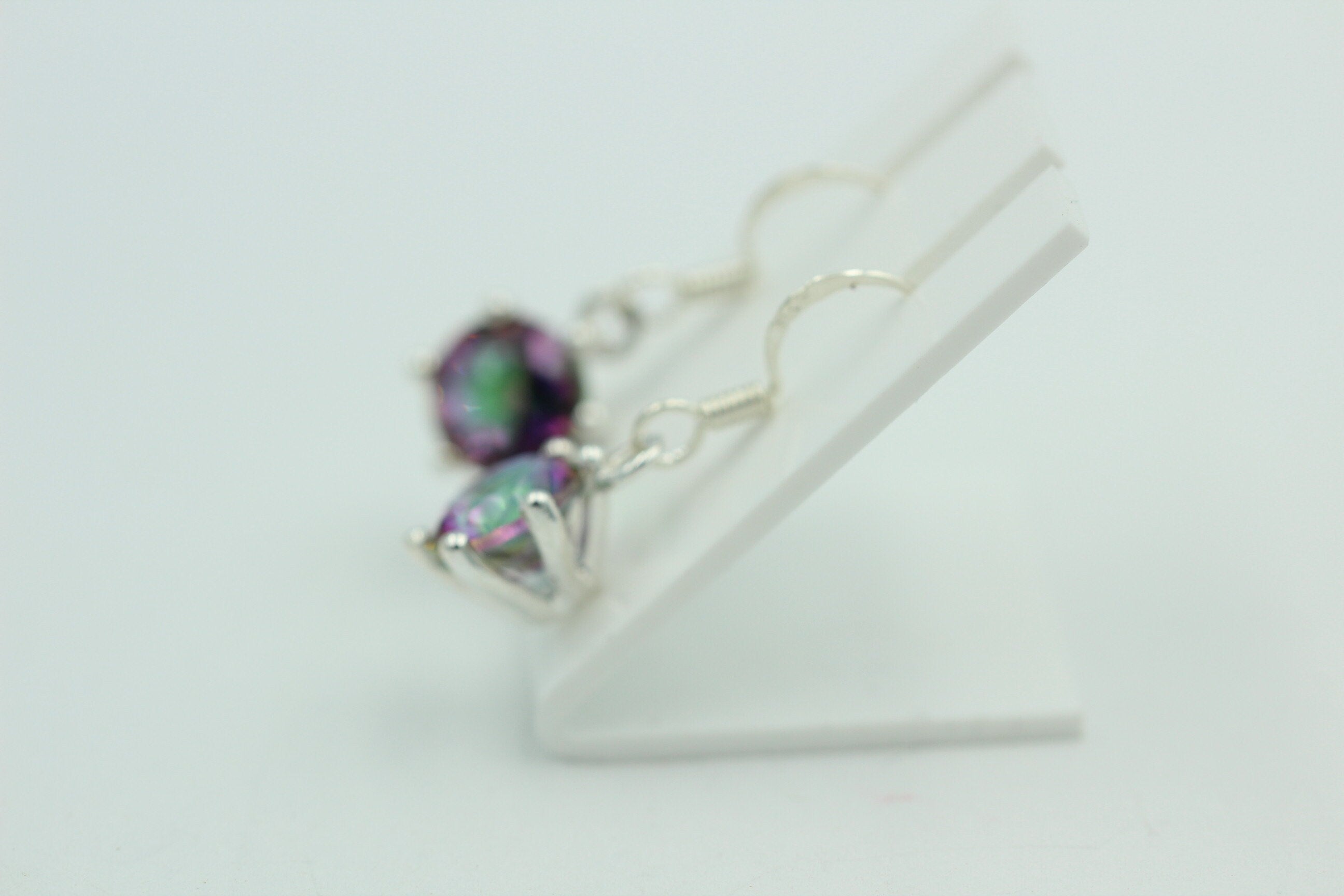 Edle 5,54 Carat Mystic Topas Ohrhänger 925 Silber mystischer topas Top Edel