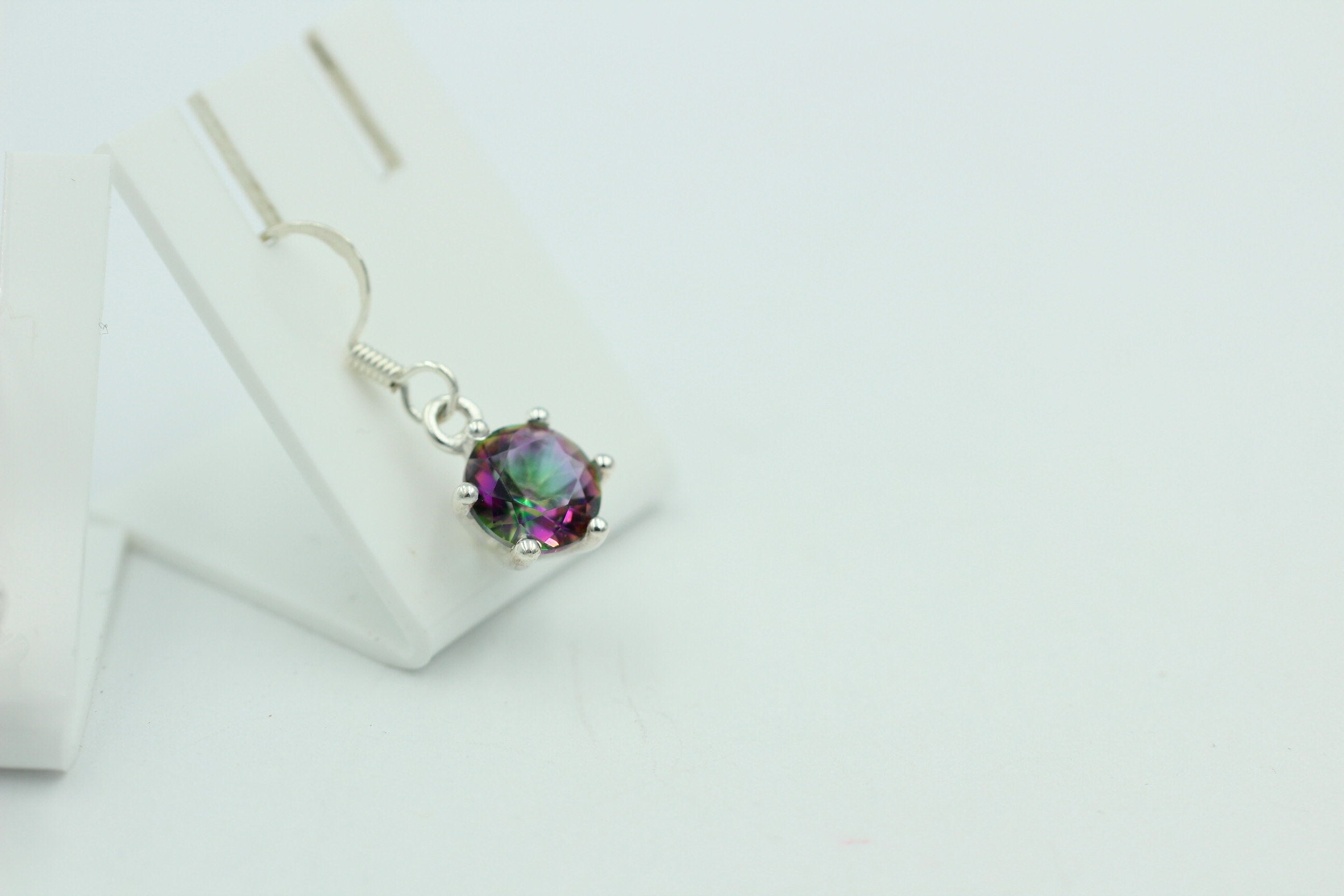 Edle 5,54 Carat Mystic Topas Ohrhänger 925 Silber mystischer topas Top Edel