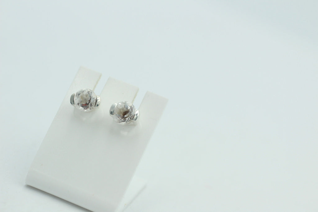 Edler 1,3 Carat Bergkristall Ohrstecker wunderbarer Edelstein Ohrschmucki to