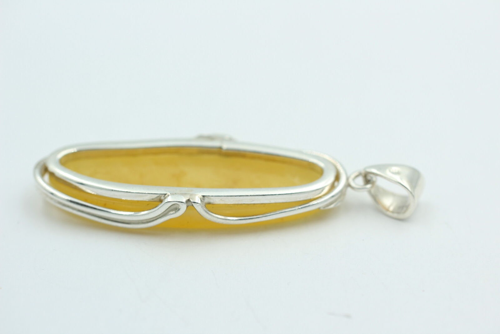 Bernstein Design Anhänger 925 Silber Bernsteinanhänger Top