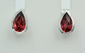 0,32 Carat Granat Ohrstecker 925 Silber Pear Schliff Granatschmuck Unisex