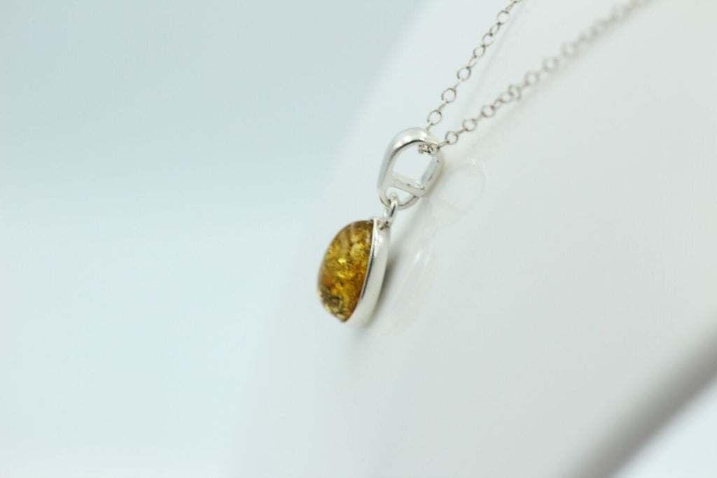 Bernstein Anhänger 925 Silber Collier Kette edel und schön Traum eines Anhängers