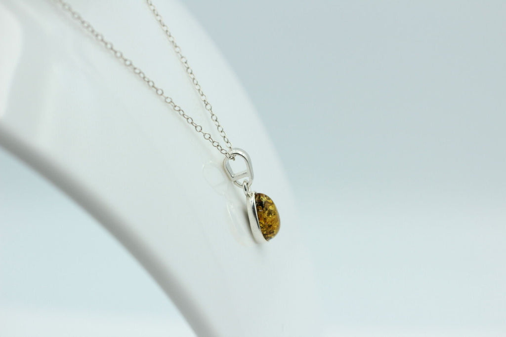 Bernstein Anhänger 925 Silber Collier Kette edel und schön Traum eines Anhängers