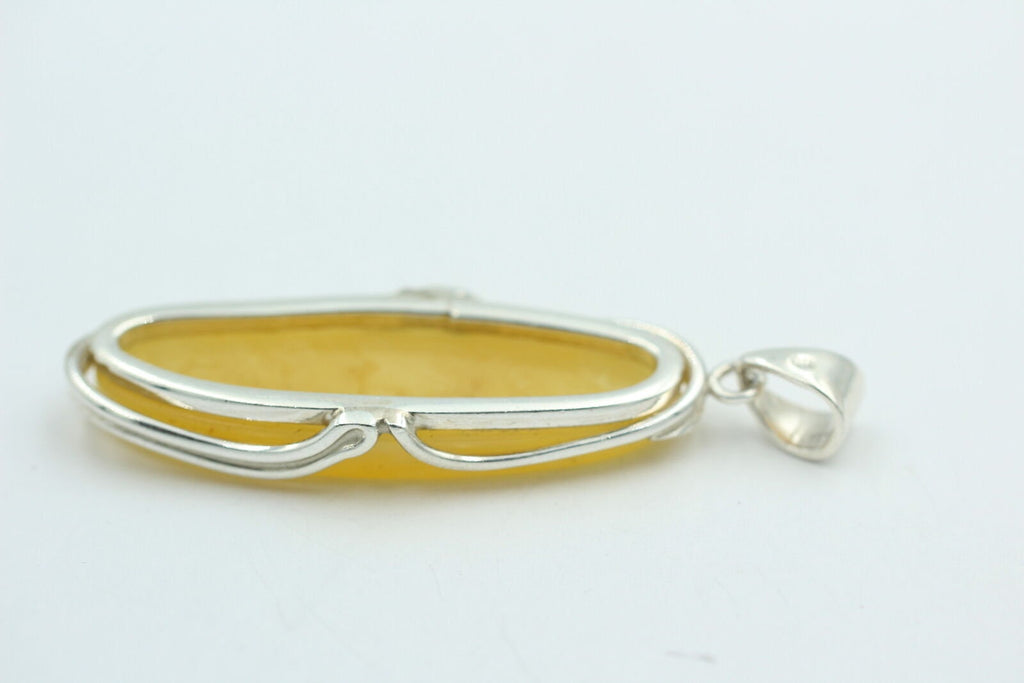 Bernstein Design Anhänger 925 Silber Bernsteinanhänger Top