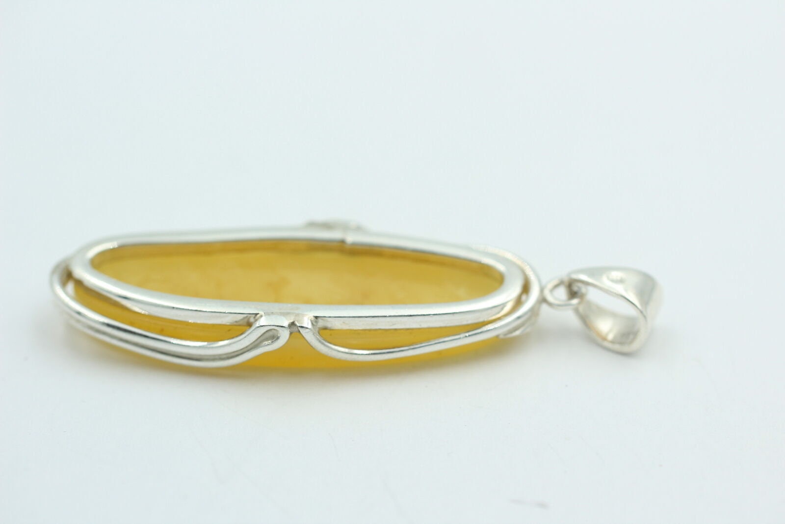 Bernstein Design Anhänger 925 Silber Bernsteinanhänger Top