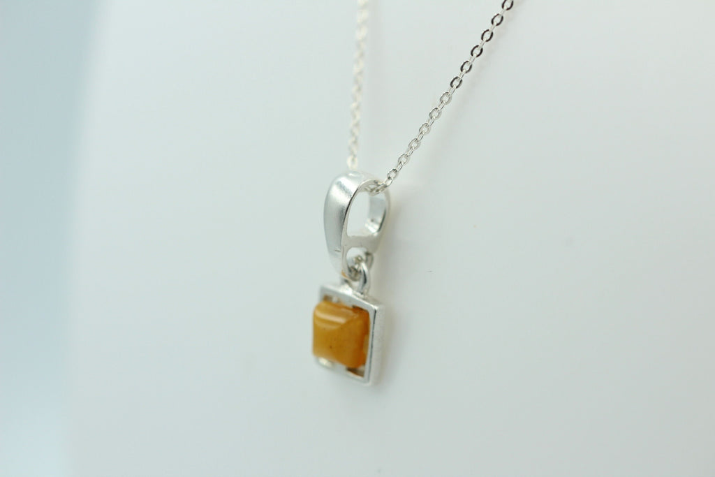 Bernstein Anhänger 925 Silber Collier Kette Bernsteinanhänger Top Edel