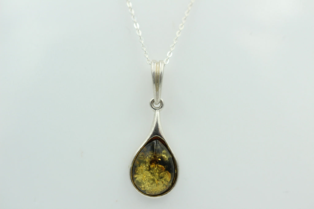 Bernstein Anhänger 925 Silber Collier Kette edel und schön Traum eines Anhängers
