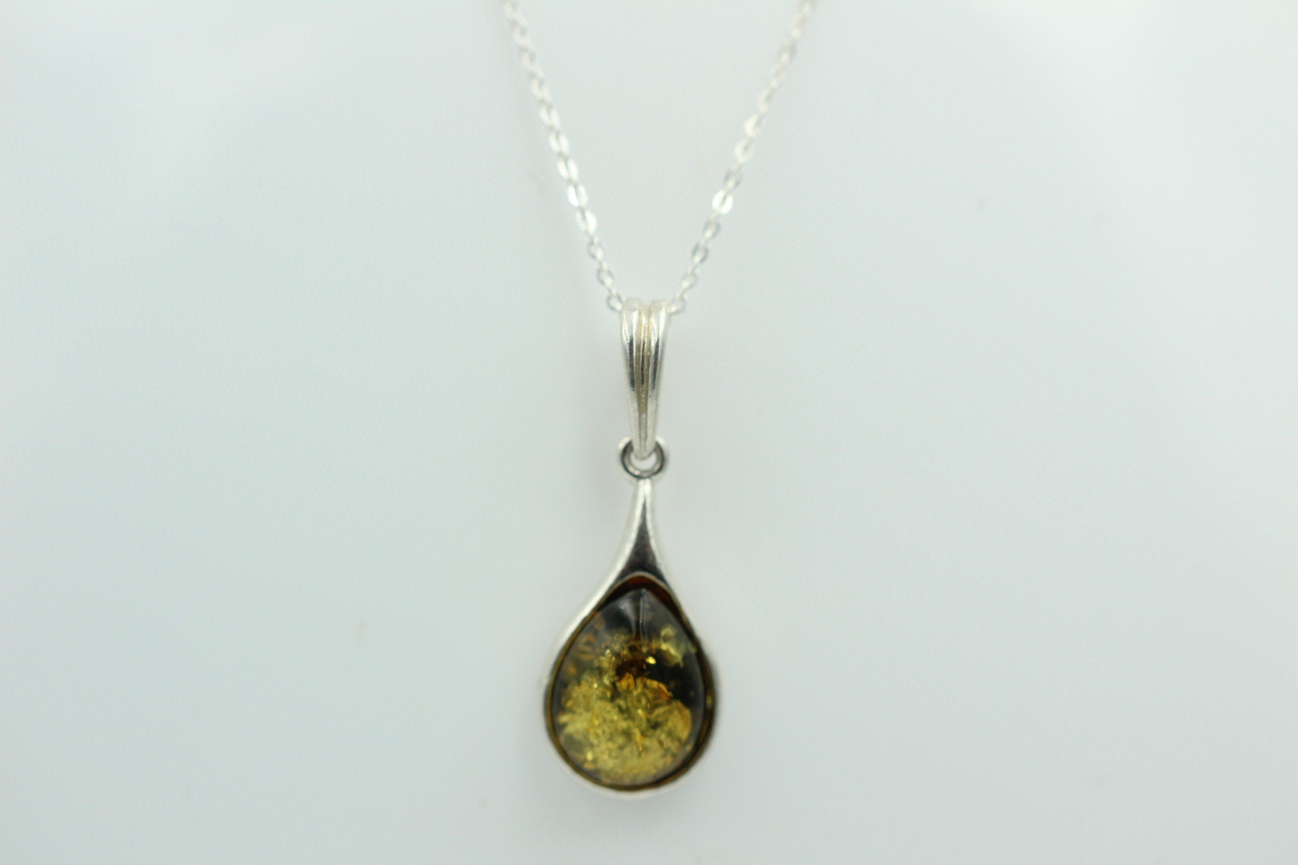 Bernstein Anhänger 925 Silber Collier Kette edel und schön Traum eines Anhängers