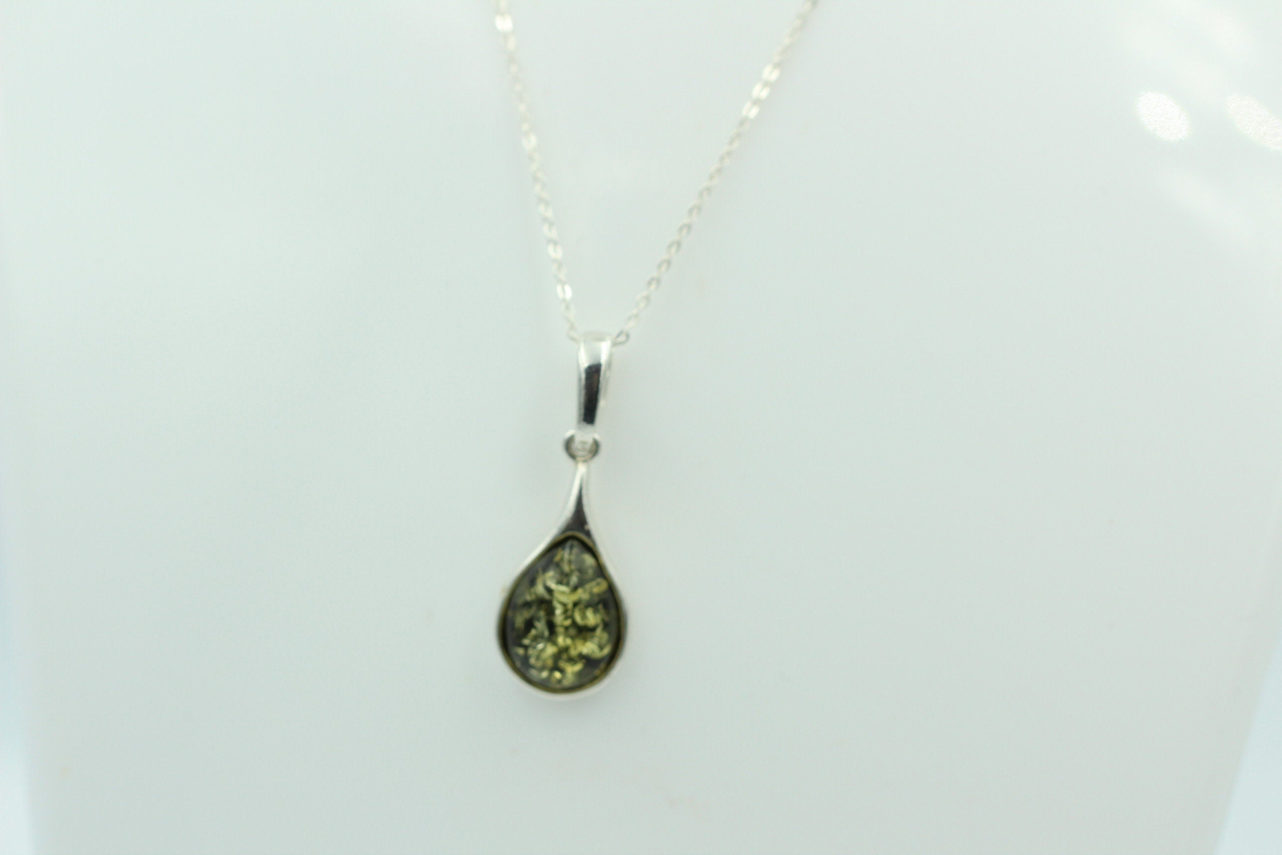 Bernstein Anhänger 925 Silber Collier Kette edel und schön Traum eines Anhängers