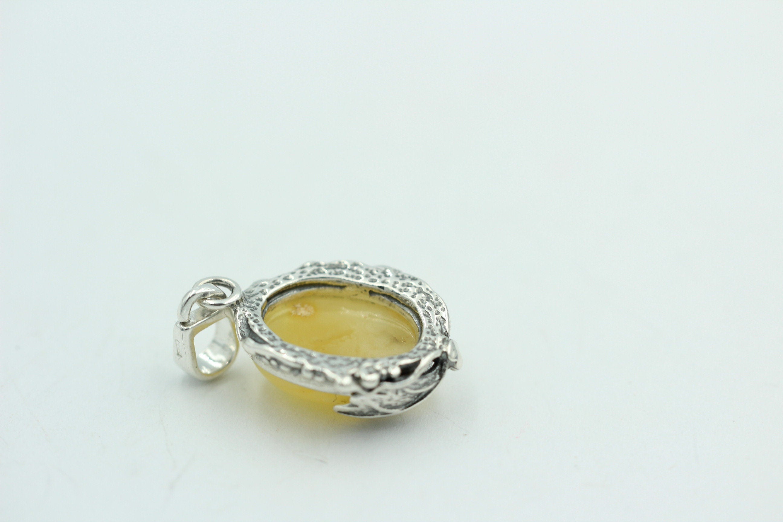 Design Bernsteinanhänger 925 Silber Collier Kette Bernsteinanhänger Bernstein