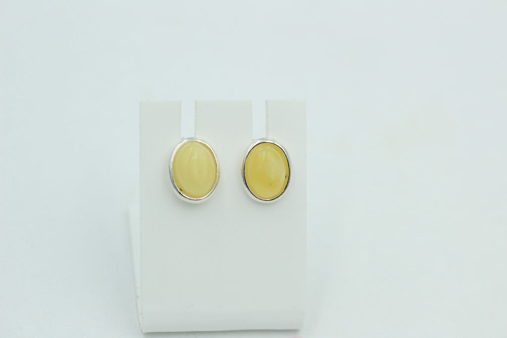 Design Bernstein Ohrstecker 925 Silber Bernsteinohrschmuck Top Edel Bernstein