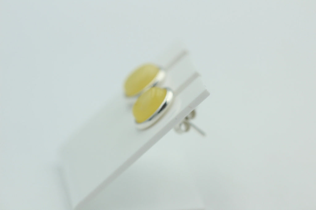 Design Bernstein Ohrstecker 925 Silber Bernsteinohrschmuck Top Edel Bernstein