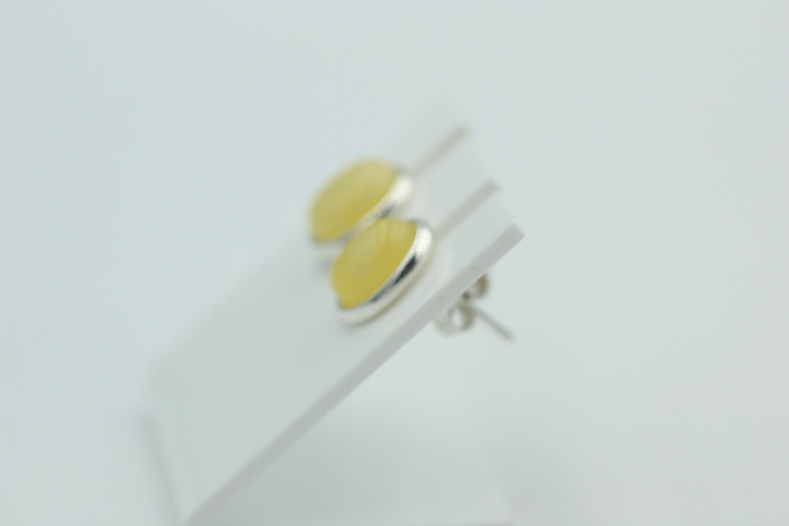 Design Bernstein Ohrstecker 925 Silber Bernsteinohrschmuck Top Edel Bernstein