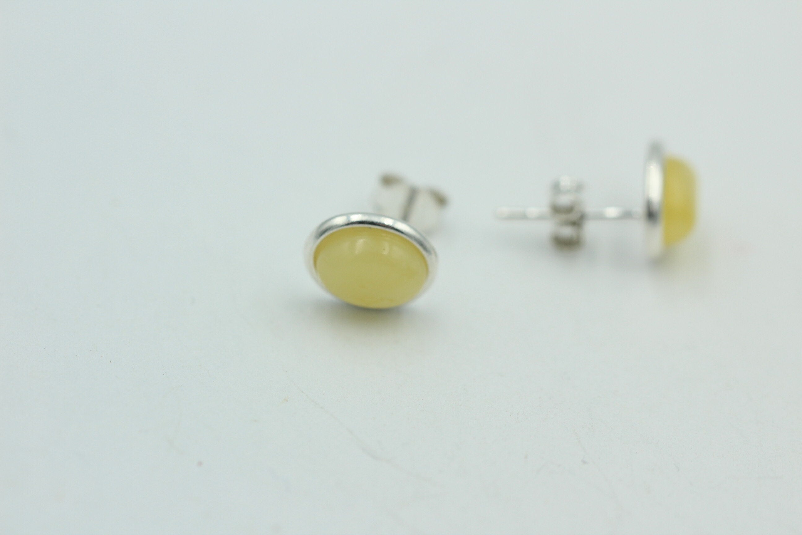 Design Bernstein Ohrstecker 925 Silber Bernsteinohrschmuck Top Edel Bernstein