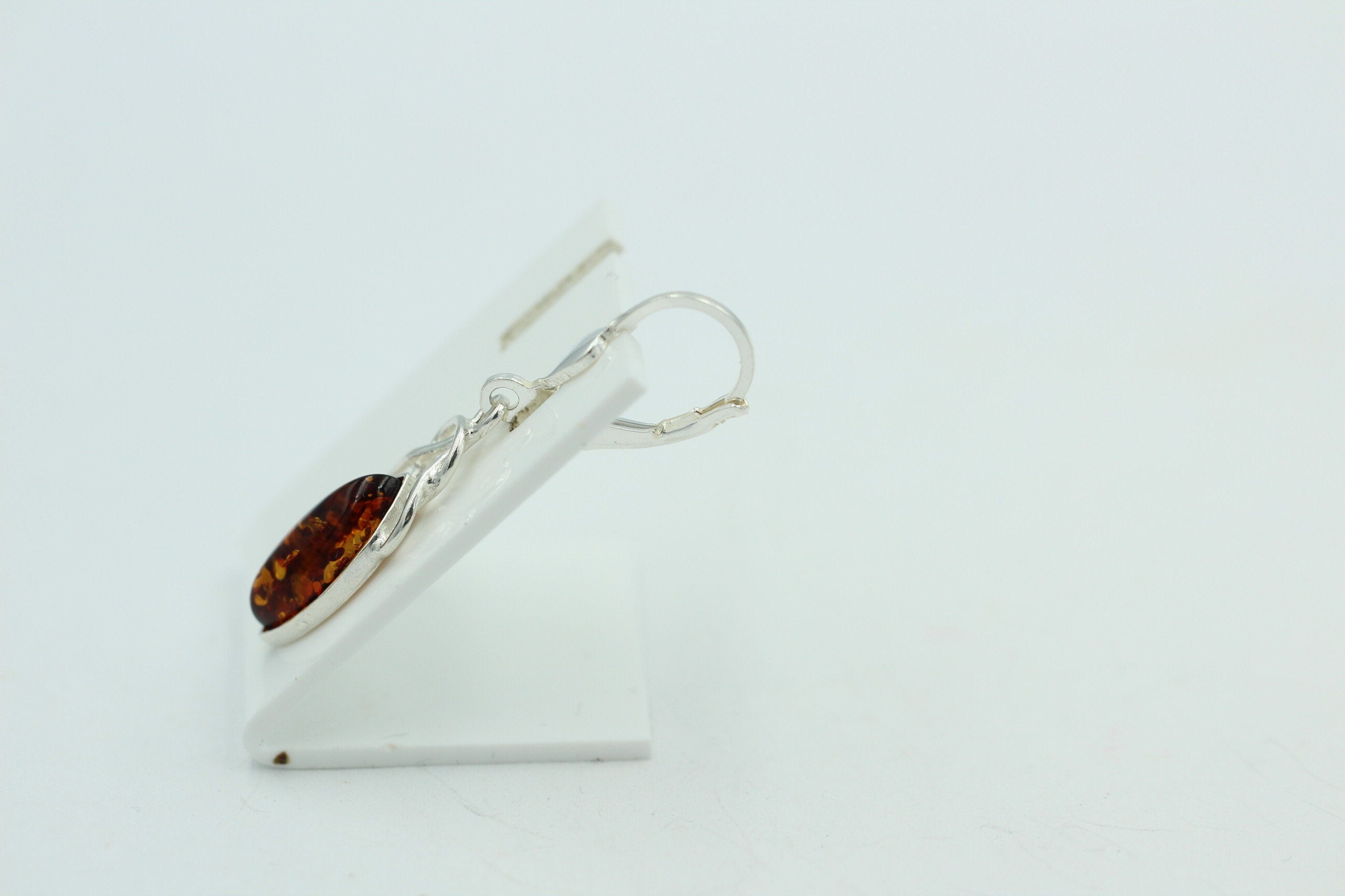 Edle Design Bernstein Ohrhänger 925 Silber Bernstein Letland Ohrschmuck Brisur