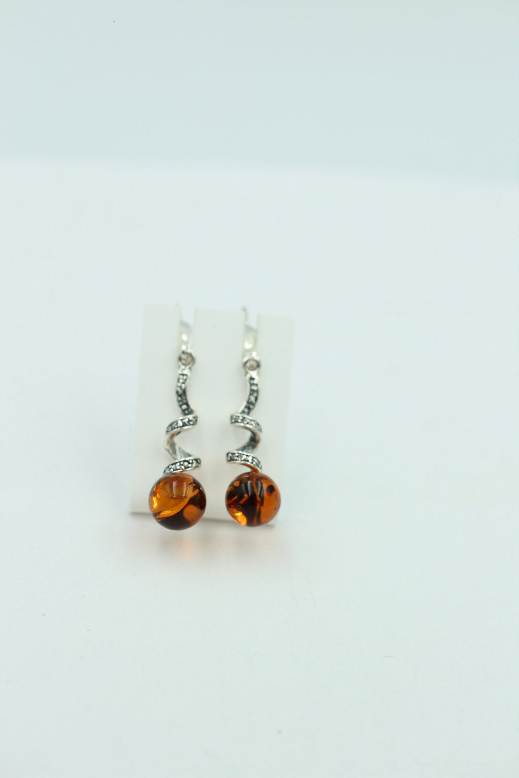 Bernstein Ohrhänger Designschmuck 925 Silber Bernsteinohrschmuck aus Litauen