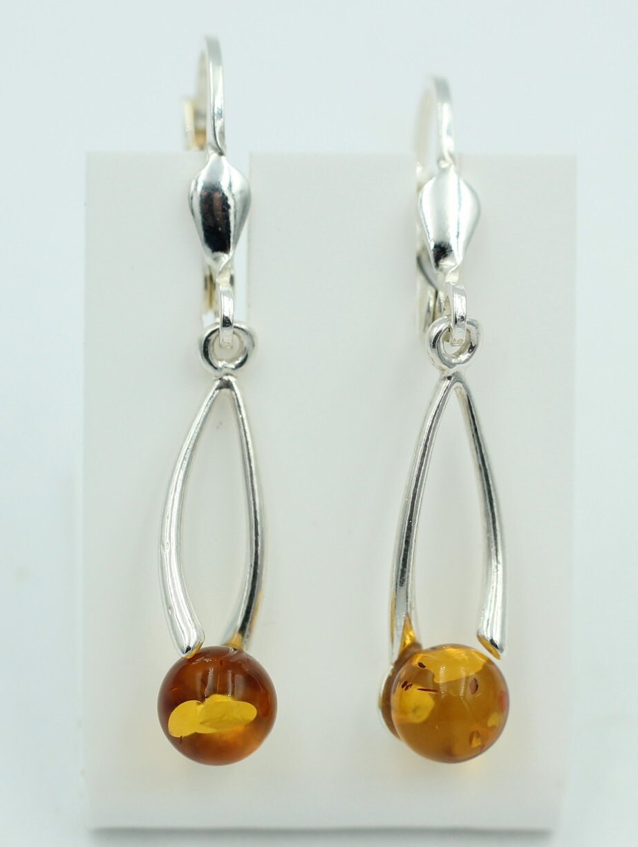 Designer Bernstein Brisur 925 Silber Bernteinbrisur Bernstein aus Litauen Top