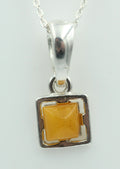 Bernstein Anhänger 925 Silber Collier Kette Bernsteinanhänger Top Edel