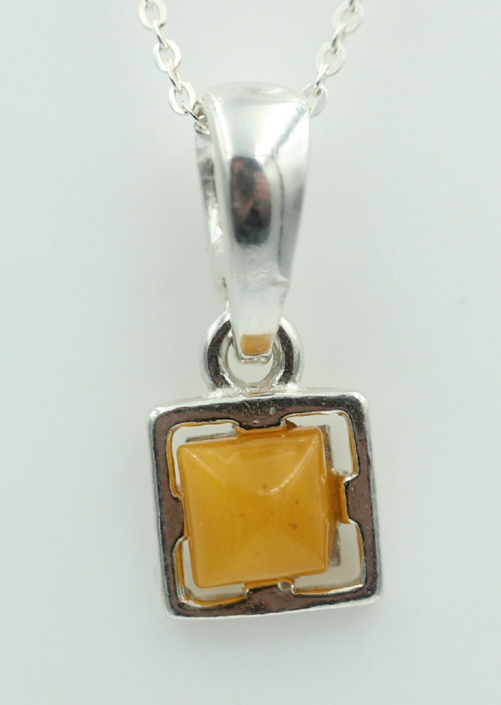 Bernstein Anhänger 925 Silber Collier Kette Bernsteinanhänger Top Edel
