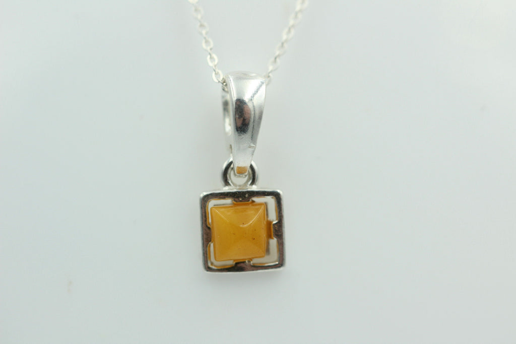 Bernstein Anhänger 925 Silber Collier Kette Bernsteinanhänger Top Edel