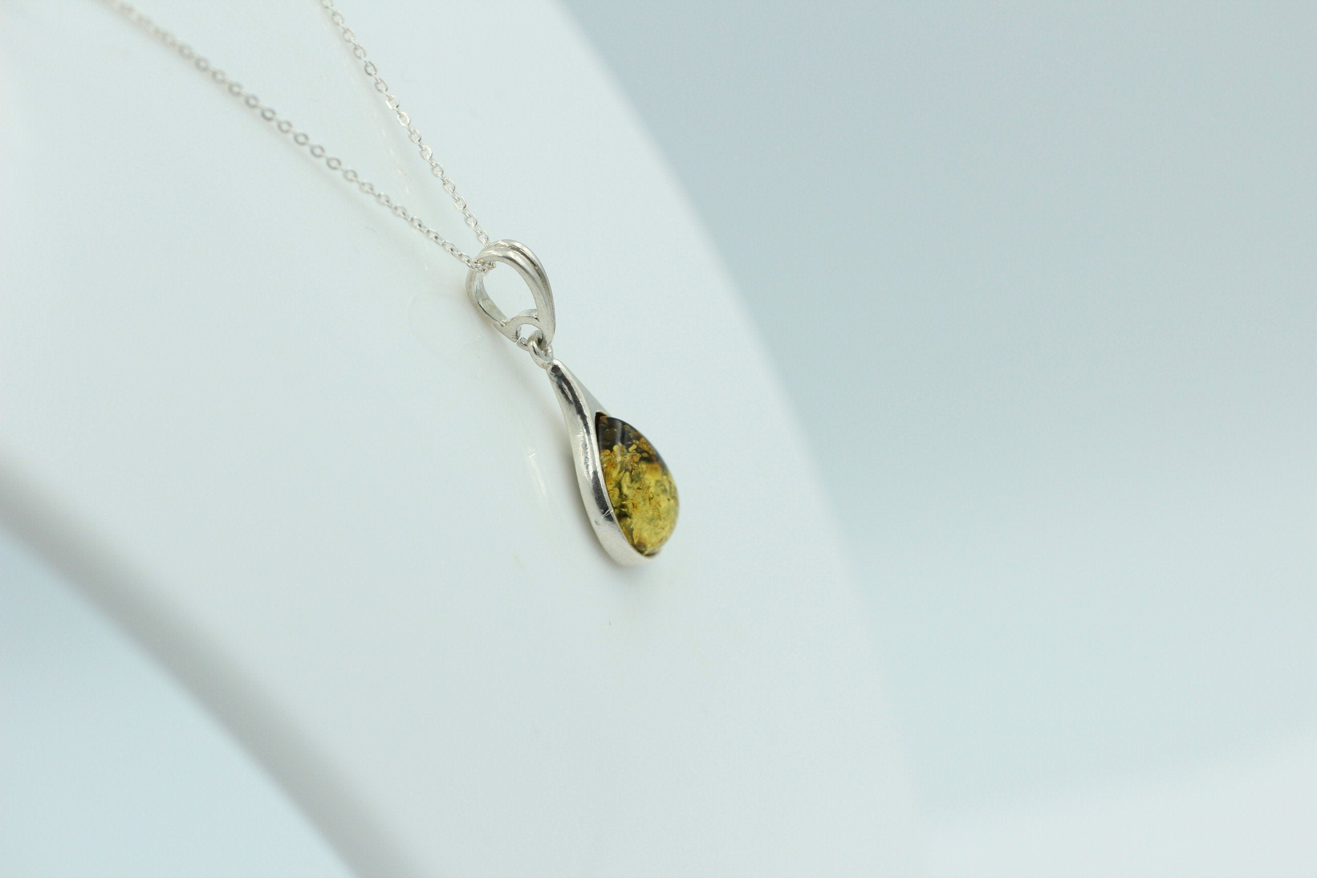 Bernstein Anhänger 925 Silber Collier Kette edel und schön Traum eines Anhängers