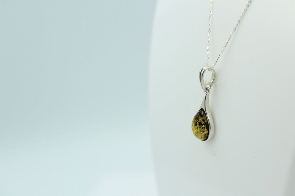 Bernstein Anhänger 925 Silber Collier Kette edel und schön Traum eines Anhängers
