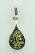 Bernstein Anhänger 925 Silber Collier Kette edel und schön Traum eines Anhängers